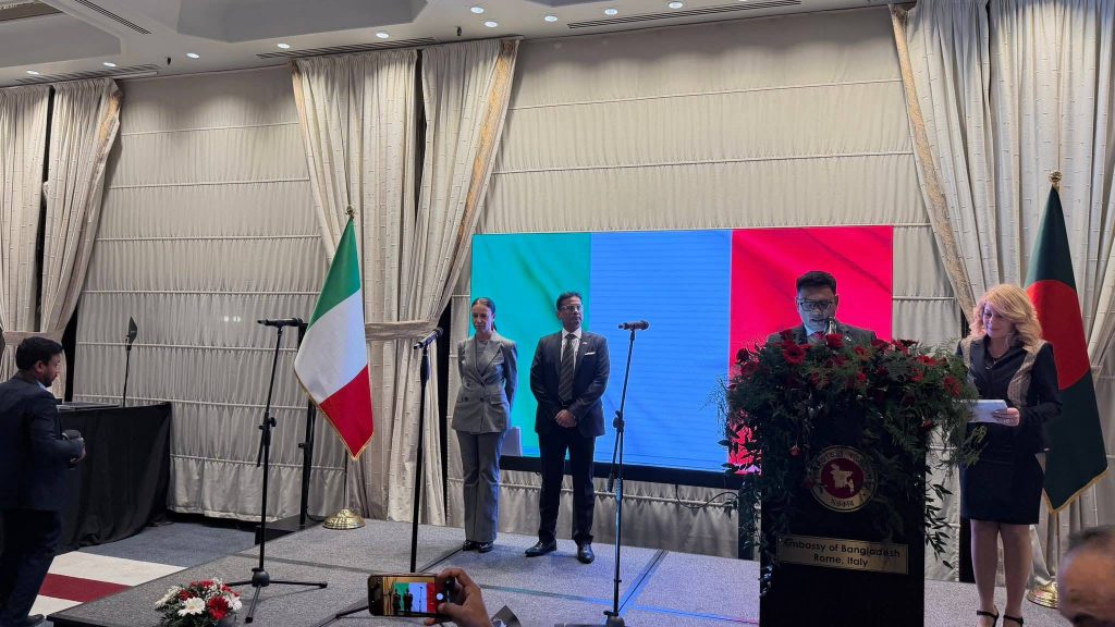 বাংলাদেশ দূতাবাস রোমের আয়োজনে স্বাধীনতা দিবসে কূটনৈতিক অভ্যর্থনা