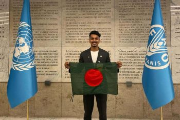 বিশ্বমঞ্চে বাংলাদেশের তরুণ প্রতিনিধি তিতুমীর কলেজের জায়েদ